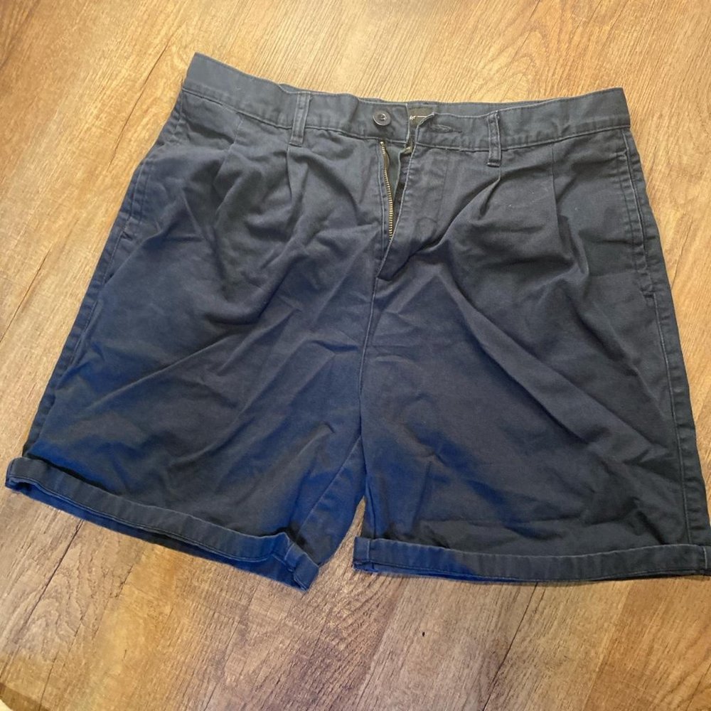 Navy Blue Cotton Shorts No